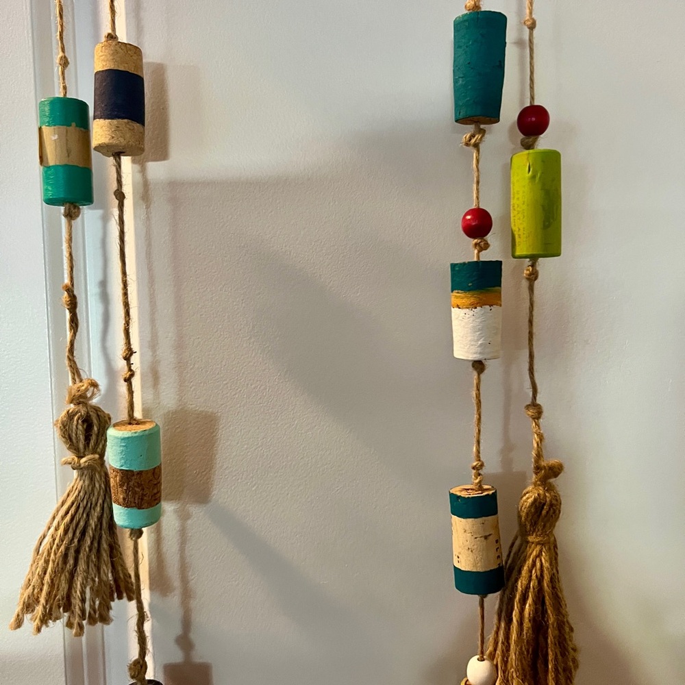 2 garland of colorful floats Hanging Decor with Tassels